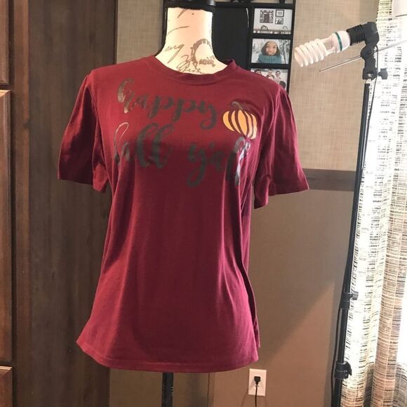 Unlisted Women's Maroon T-Shirt Size Medium - Picture 2 of 13
